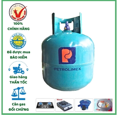 Bình Gas Petrolimex 9Kg Chính Hãng, Đủ Ký, Giao Nhanh TPHCM 15p
