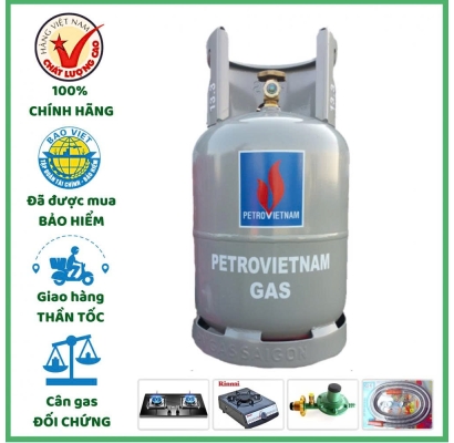 Gas Petrovietnam Màu Xám 12Kg Chính Hãng – Giao Nhanh 15 Phút