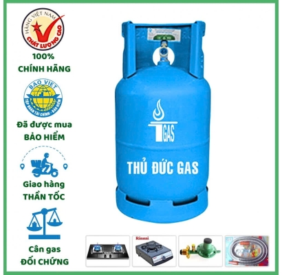Bình Gas Thủ Đức Xanh Biển 12kg Chính Hãng – Giao Nhanh 15 Phút