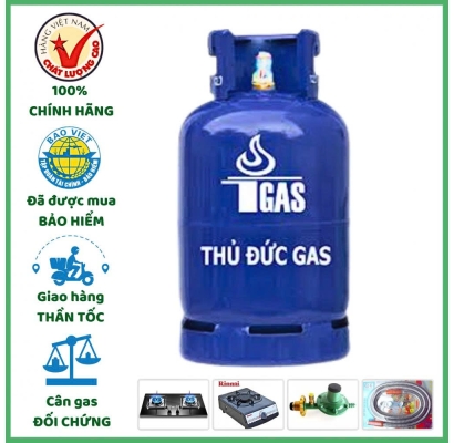 Bình Gas Thủ Đức Xanh Đậm 12kg Chính Hãng – Đổi Gas Tận Nơi Nhanh 15 Phút