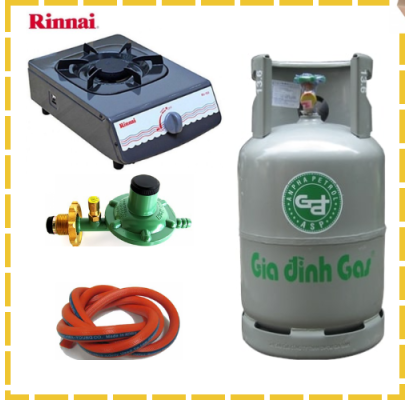 Giá Trọn Bình Ga Bếp Ga Đơn Van Dây Tự Động Giao Tận Nơi