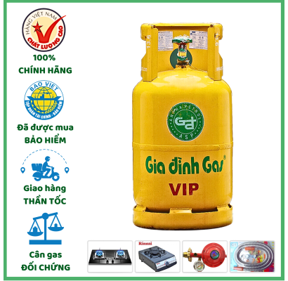 Gas Gia Đình Vàng 12kg Giao Nhanh Tất Cả Các Quận Huyện