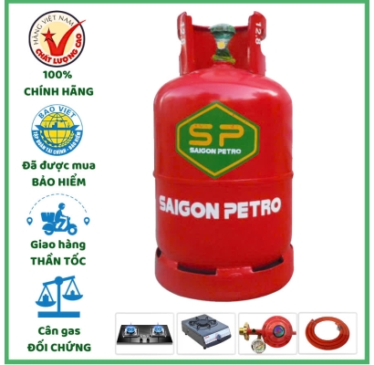 Gas Saigon Petro Đỏ 12kg Chính Hãng Giao Nhanh 15 Phút Tại TP.HCM