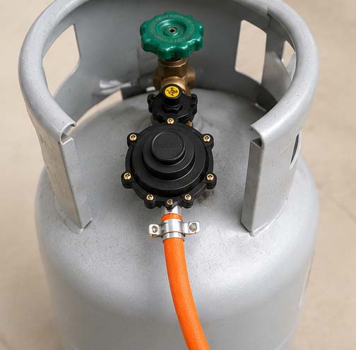 Van gas NaMilux NA-345S được lắp trên bình gas 12kg