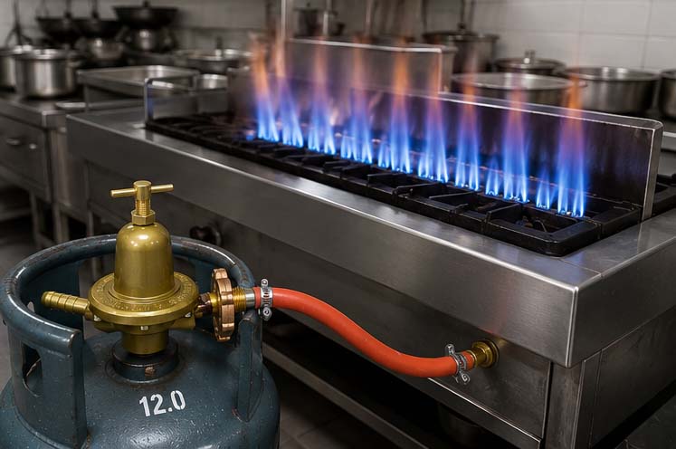 Van điều áp Sawana 999A phù hợp cho quán ăn, nhà hàng và bếp công suất lớn