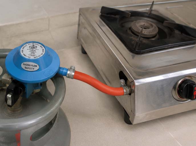 Van gas Shell Ấn Độ kết nối bình gas với bếp gas gia đình