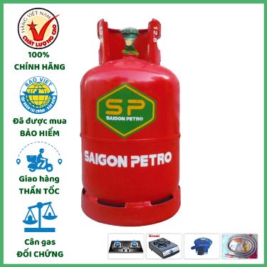 Bình Gas Saigon Petro Đỏ 12kg
