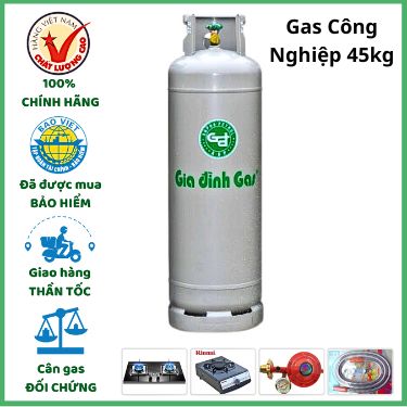 Bình Gas Gia Đình 45kg công nghiệp