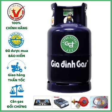 Bình Gas Gia Đình Xanh Đen 12kg