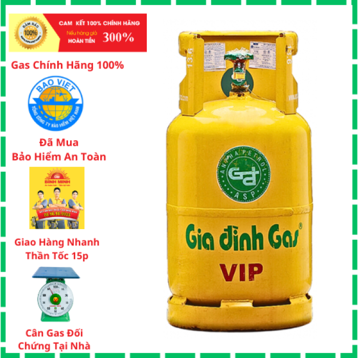Gas Gia Đình Vàng 12kg Giao Nhanh Tất Cả Các Quận Huyện