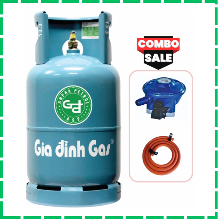 Bộ Bình Gas Van Dây Tự Động Gia Đình Xanh Ngọc Giao Tận Nhà