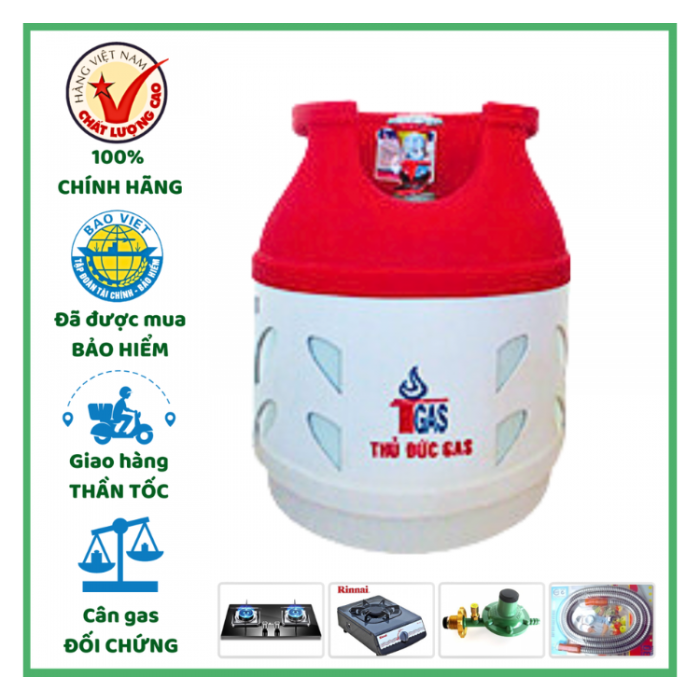 Gas Thủ Đức Bọc Nhựa 6kg Giao Tất Cả Các Quận Huyện