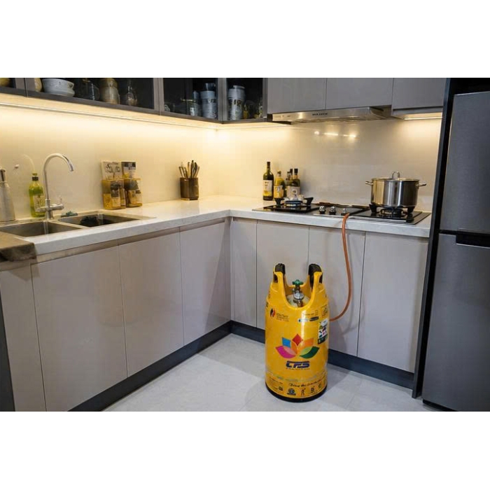 Bình gas composite CPS vàng 12kg Chống Cháy Nổ 