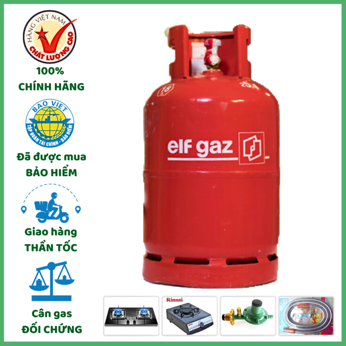 Gas Elf 12.5kg Chính Hãng – Giá Gas Elf 12.5kg Hôm Nay Tại TP.HCM