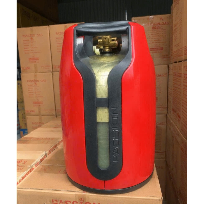Bình Gas Miss Gas Nhựa Đỏ Composite 12kg Chống Cháy Nổ