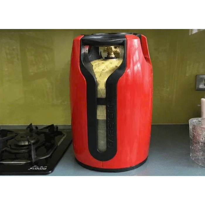 Bình Gas Miss Gas Nhựa Đỏ Composite 12kg Chống Cháy Nổ