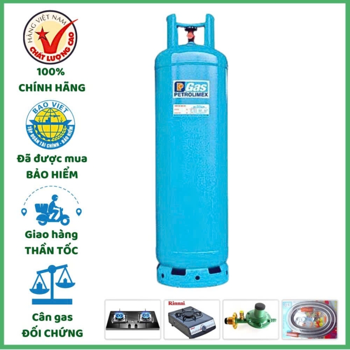 Bình Gas Petrolimex Công Nghiệp 48Kg Chính Hãng Giao Nhanh 15P