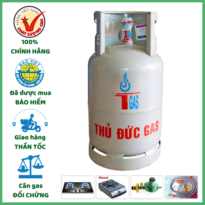 Bình Gas Xám Thủ Đức 12kg Tất Cả Các Quận Huyện 15p giá Tốt