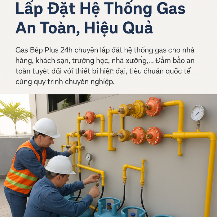 Lắp đặt hệ thống gas công nghiệp uy tín – Đạt chuẩn PCCC,