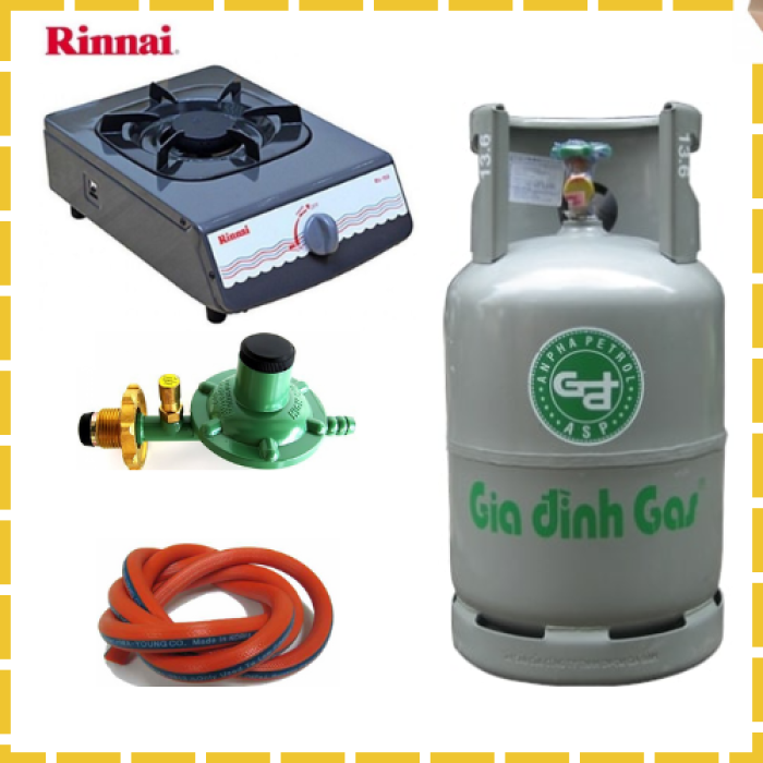 Giá Trọn Bình Ga Bếp Ga Đơn Van Dây Tự Động Giao Tận Nơi