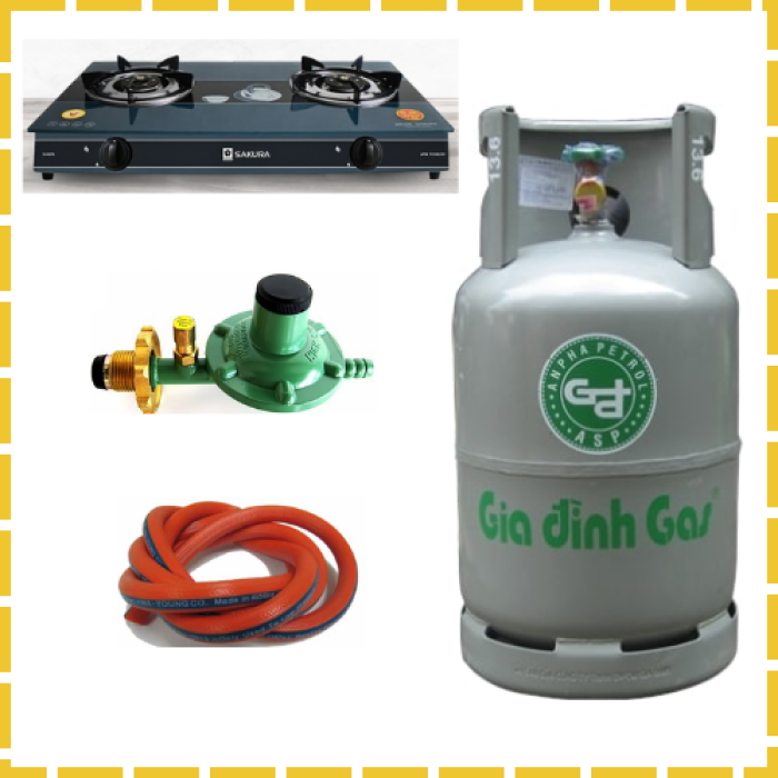 Giá Bình Ga Bếp Gas SA-695 Sakura Van Dây Tự Động