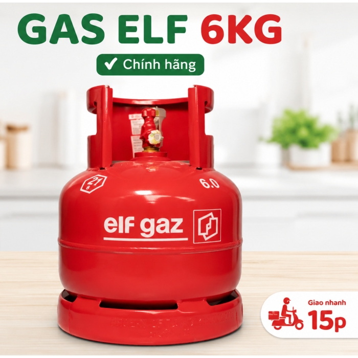 Gas Elf 6kg Chính Hãng – Giá Gas Elf 6kg Hôm Nay Tại TP.HCM