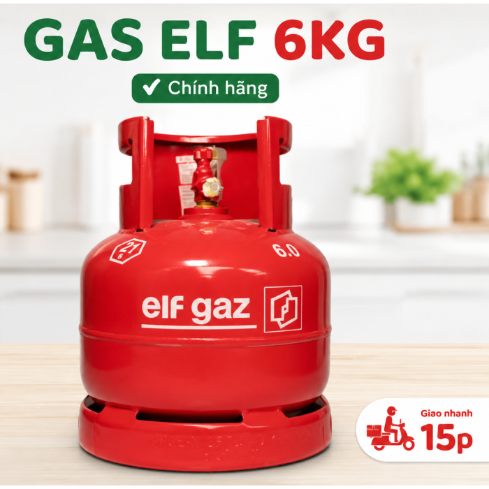 Gas Elf 6kg Chính Hãng – Giá Gas Elf 6kg Hôm Nay Tại TP.HCM