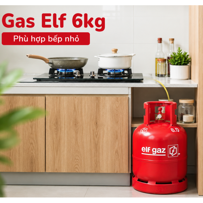 Gas Elf 6kg Chính Hãng – Giá Gas Elf 6kg Hôm Nay Tại TP.HCM