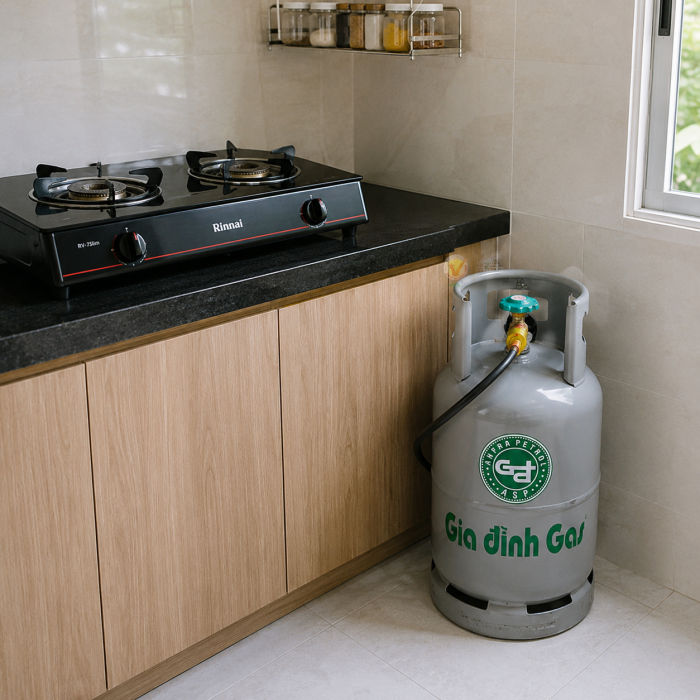 Gas Gia Đình Xám 12kg Giao Nhanh Tất Cả Các Quận Huyện 15p