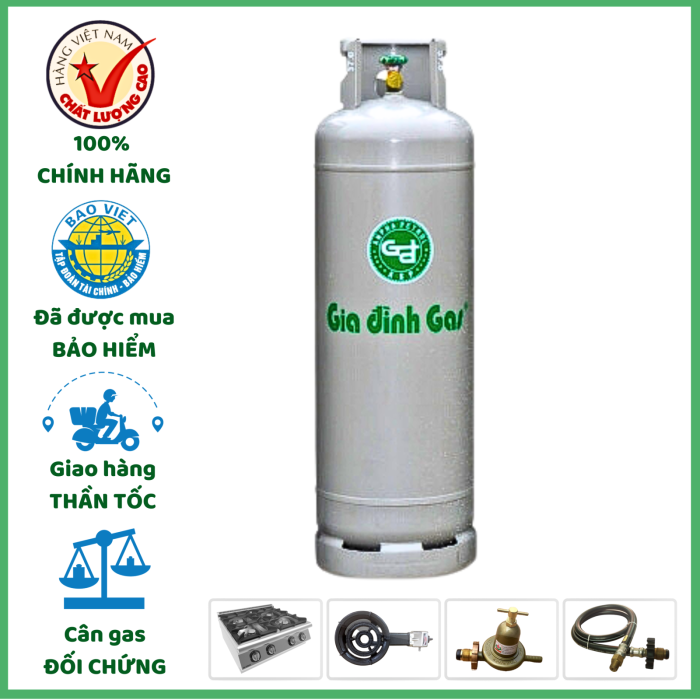 Bình Gas Gia Đình 45kg Gas Công Nghiệp Quán ĂN