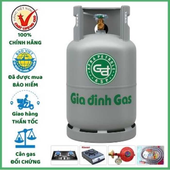 Gas Gia Đình Xám 12kg Giao Nhanh Tất Cả Các Quận Huyện 15p