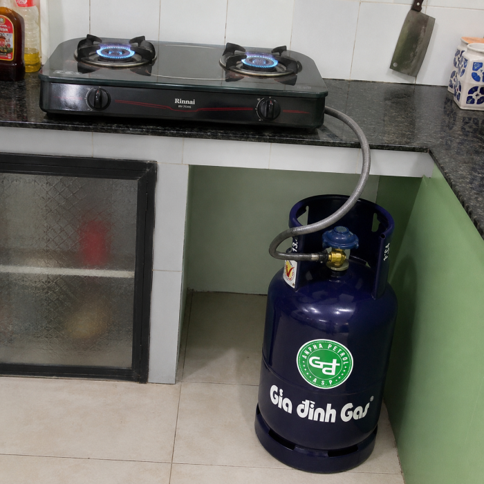 Gas Gia Đình Xanh Đen 12kg Chính Hãng – Giao Nhanh 15 Phút Tại TPHCM