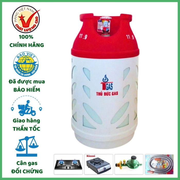Gas Nhựa Thủ Đức 12kg Chính Hãng – Giao Nhanh 15 Phút TPHCM