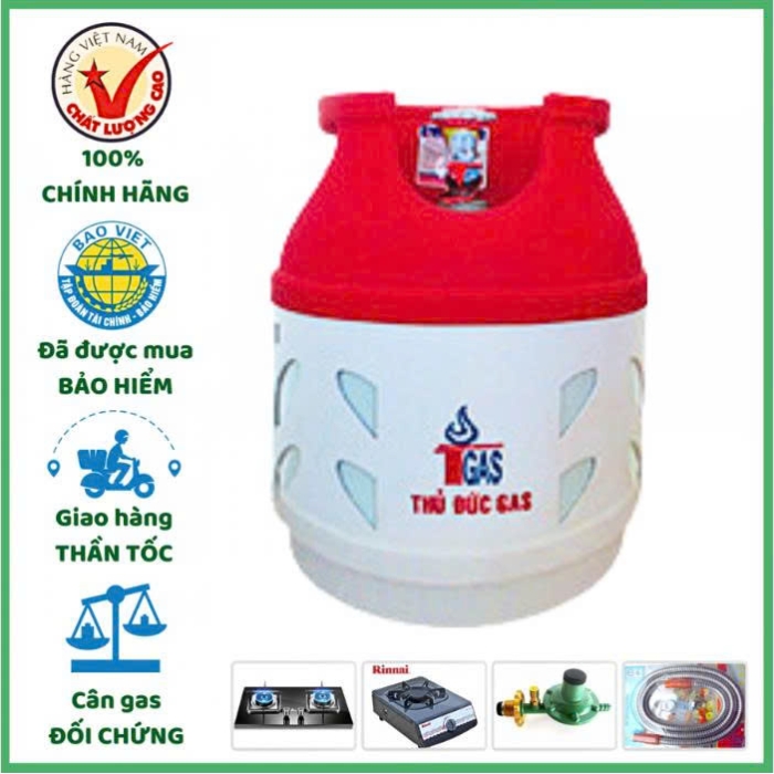 Gas Nhựa Thủ Đức 6kg Chính Hãng Chống Cháy Nổ – Giao Tận Nơi Trong 15 Phút TPHCM