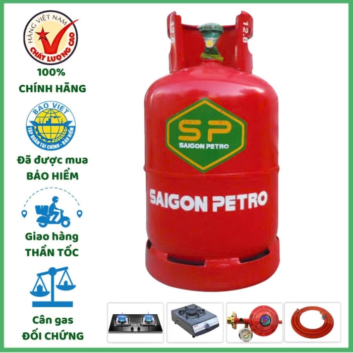 Giá Gas Saigon Petro Hôm Nay Tại TP.HCM – Cập Nhật Bình 6kg, 12kg, 45kg