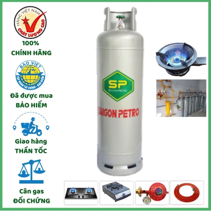 Giá Gas Saigon Petro Hôm Nay Tại TP.HCM – Cập Nhật Bình 6kg, 12kg, 45kg