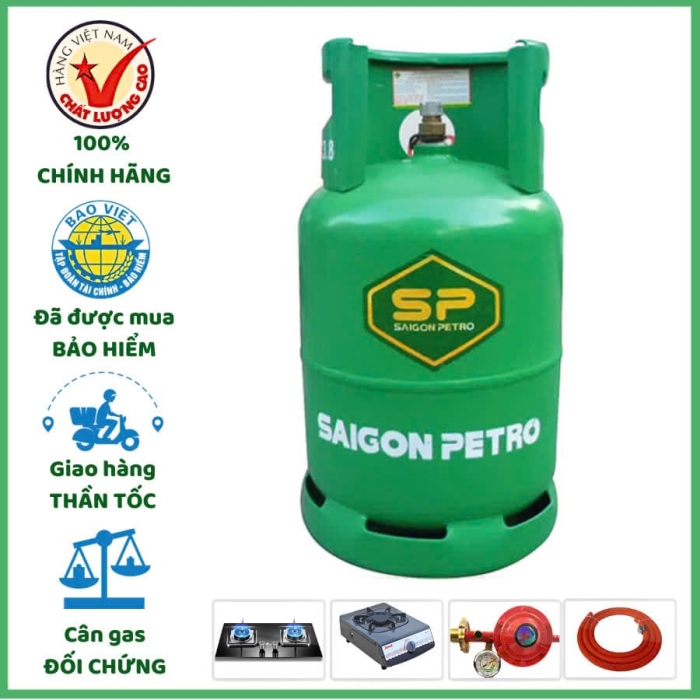 Giá Gas Saigon Petro Hôm Nay Tại TP.HCM – Cập Nhật Bình 6kg, 12kg, 45kg