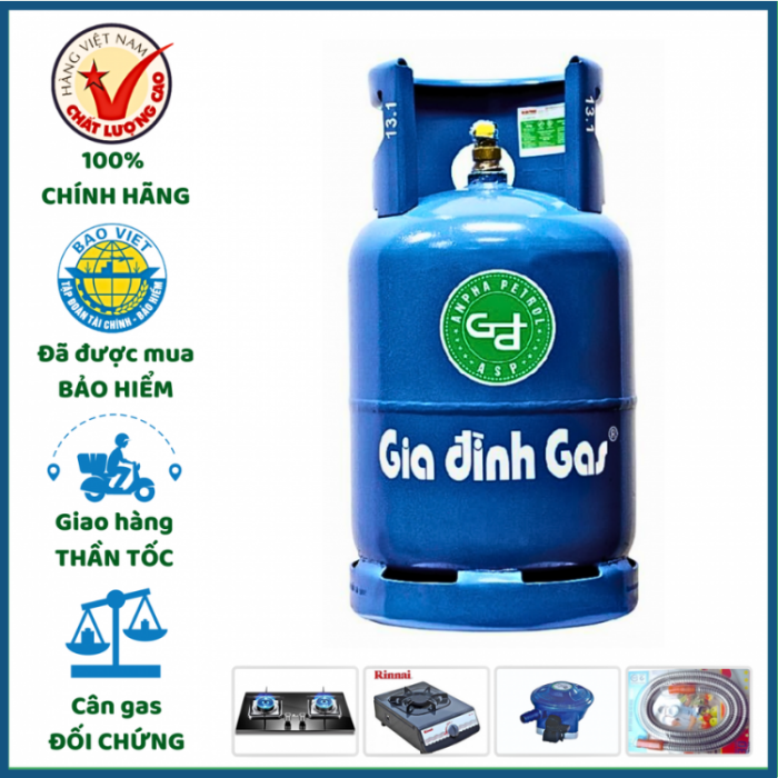 Gas Gia Đình Xanh Dương Giao Nhanh Tất Cả Các Quận Huyện