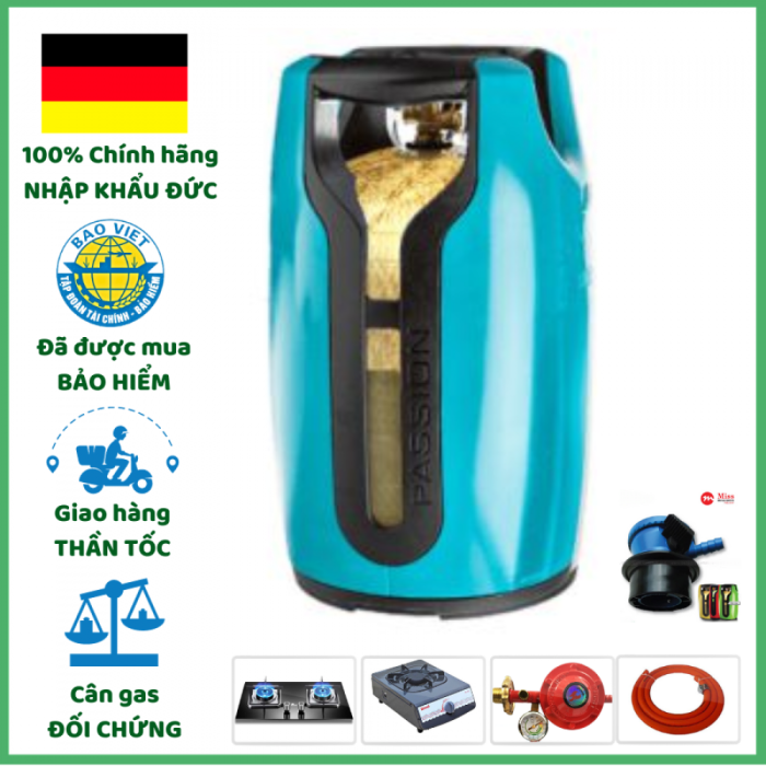 Bình Gas Miss Composite Chống Cháy Nổ Đổi Gas Lắp Mới